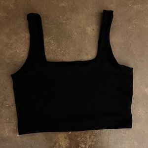 Express Black Crop Top